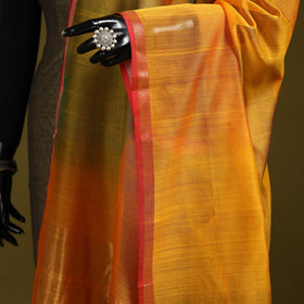 Handloom silk cotton maheshwari dupatta with zari border 16