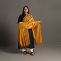 Orange - handloom silk cotton zari work maheshwari dupatta