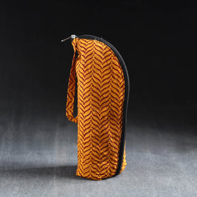 Orange Handmade Cotton 1L Water Bottle Cover