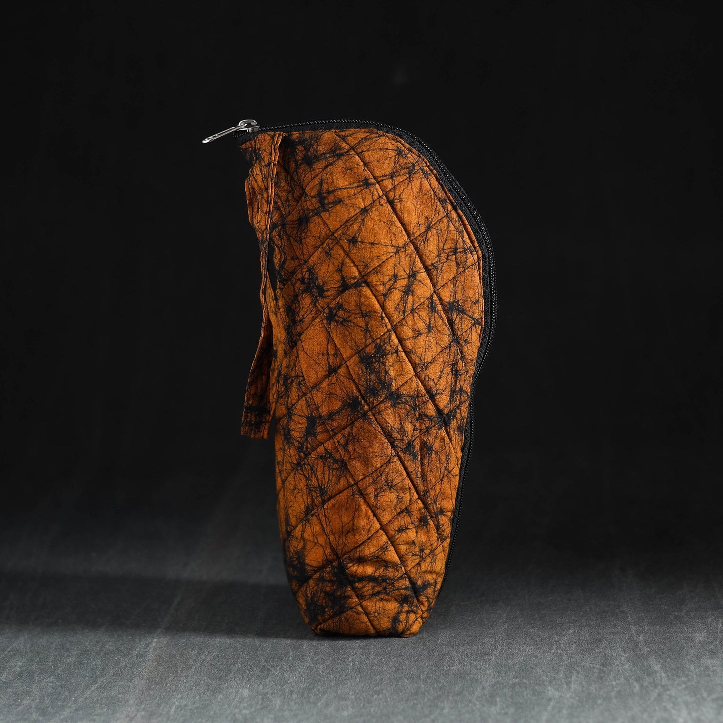 Orange Handmade Cotton 1L Water Bottle Cover