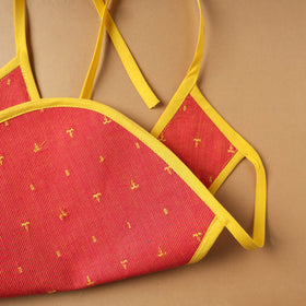 Buy Orange Handmade Cotton Baby Bib