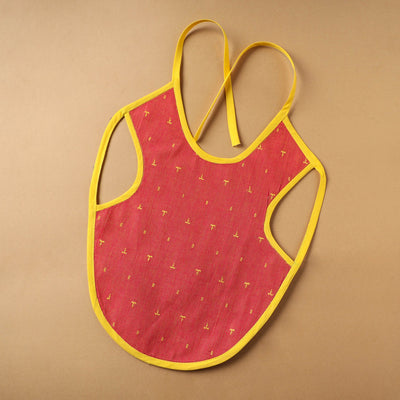 Buy Orange Handmade Cotton Baby Bib