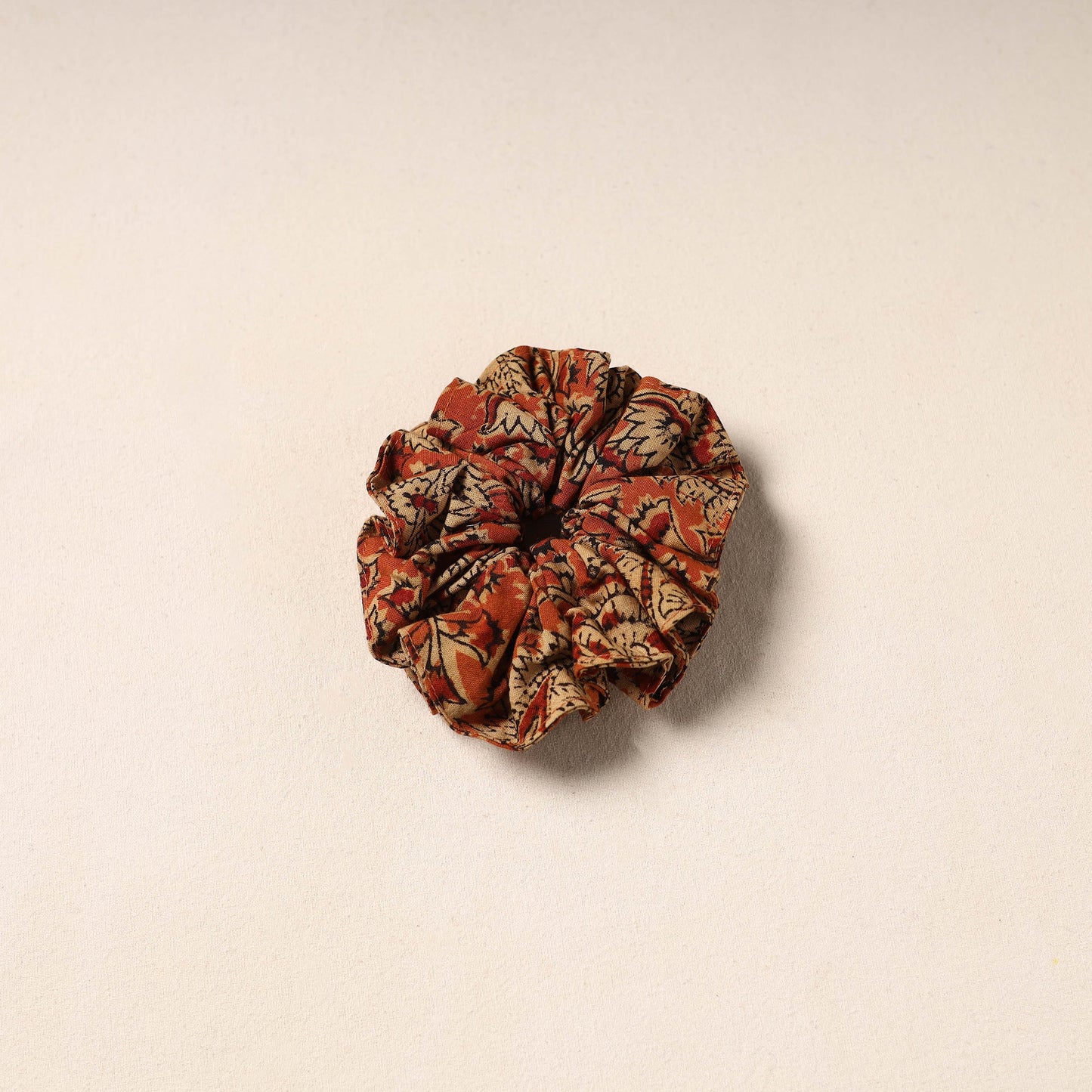 Orange Handmade Cotton Elastic Rubber Band/Scrunchie