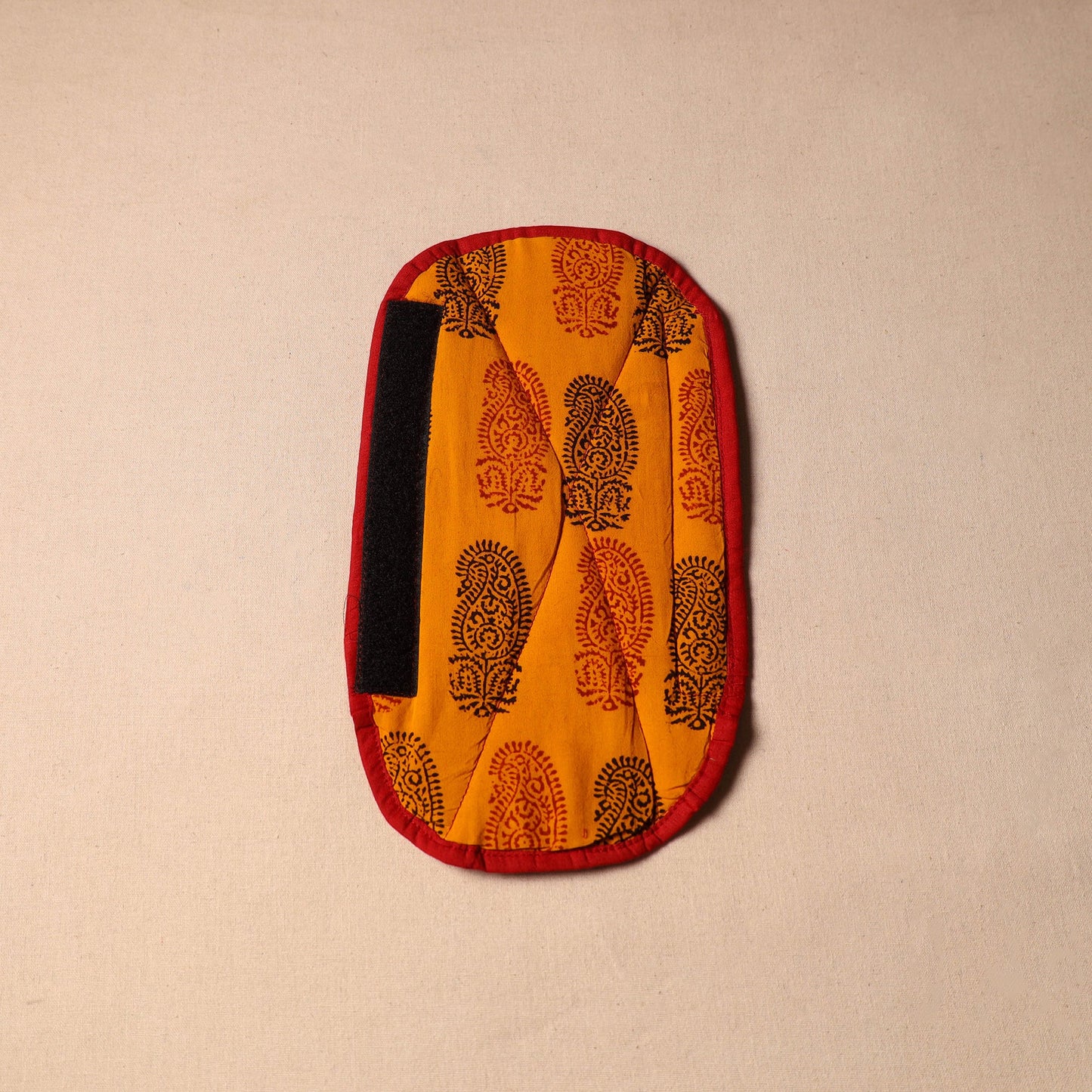 Orange - handmade cotton fridge handle cover 07