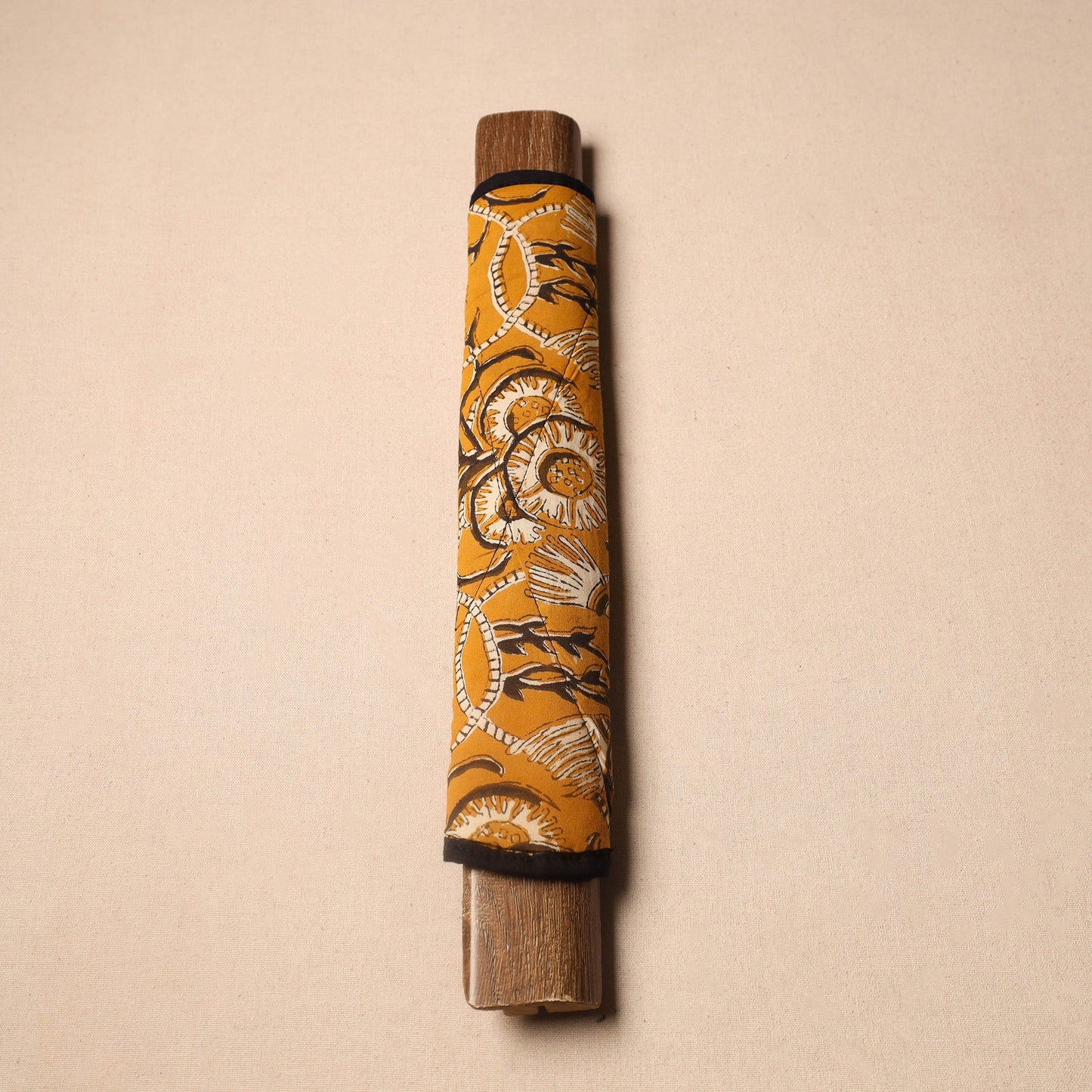 Buy Orange Handmade Cotton Fridge Handle Cover