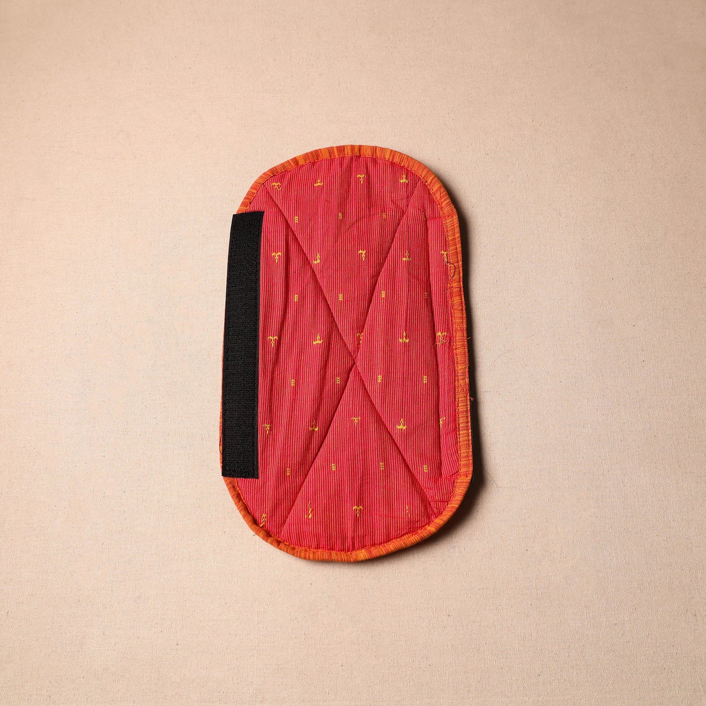 Buy Handmade Cotton Orange Fridge Handle Cover