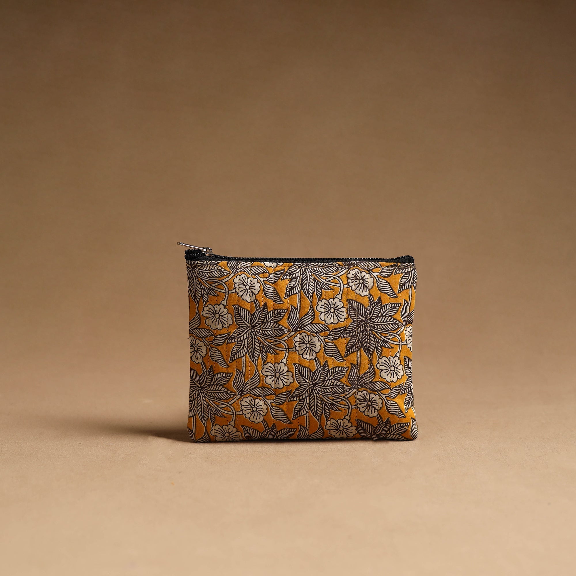 Orange - handmade cotton multipurpose utility pouches (set