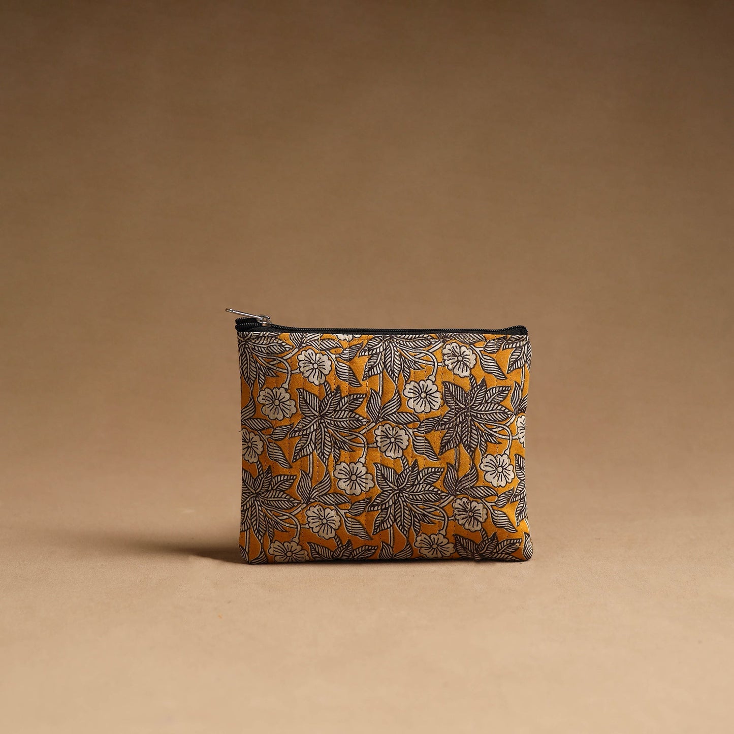 Orange - handmade cotton multipurpose utility pouches (set