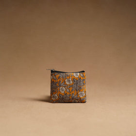 Orange - handmade cotton multipurpose utility pouches (set