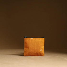 Orange - handmade cotton multipurpose utility pouches (set