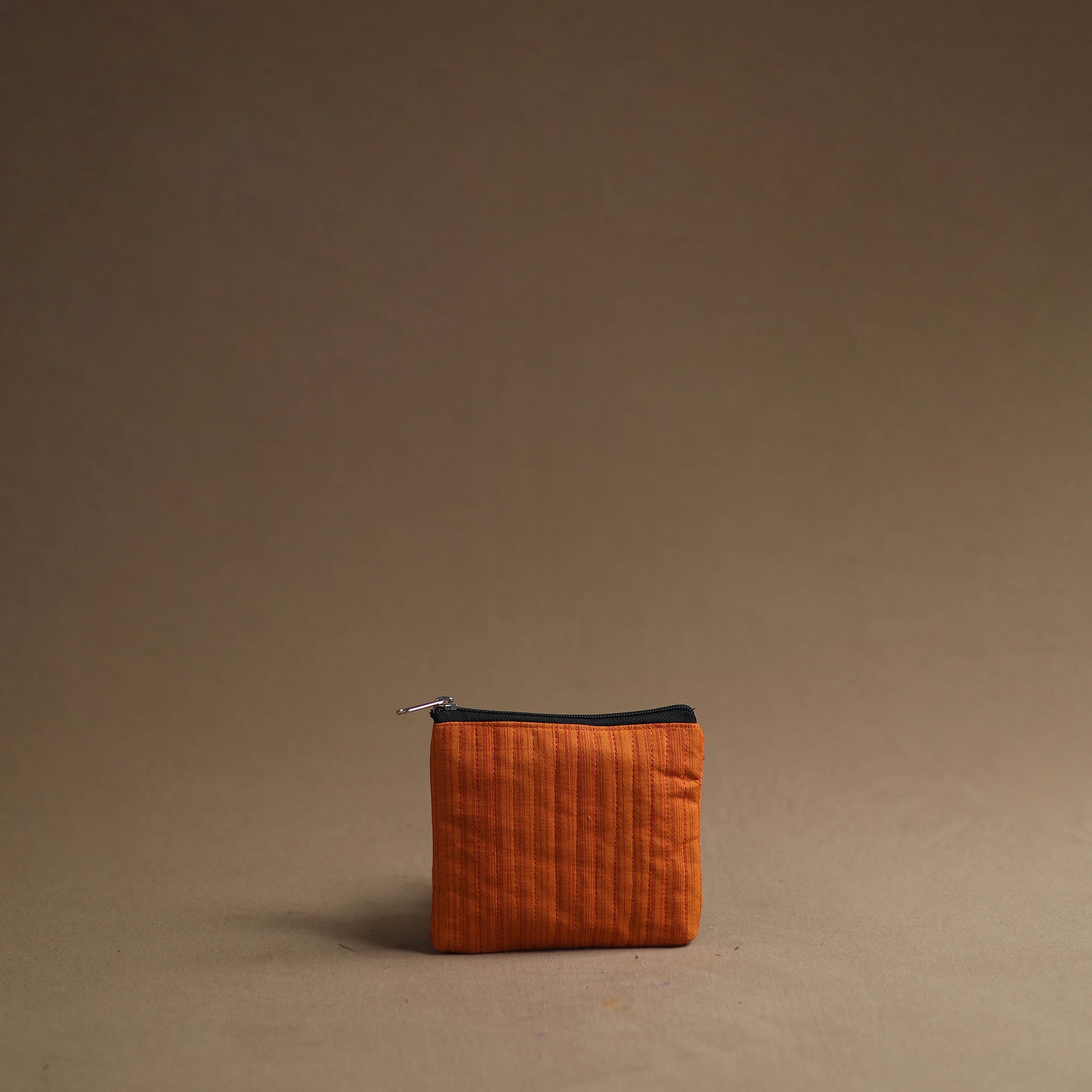 Orange - handmade cotton multipurpose utility pouches (set