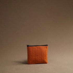 Orange - handmade cotton multipurpose utility pouches (set