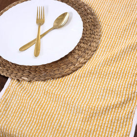 Orange Handmade Cotton Table Runner
