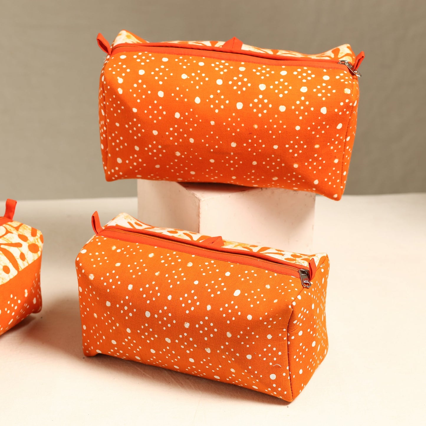  Handmade Cotton Toiletry Bags (Set of 3) 50 
