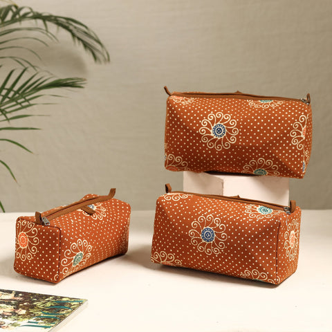  Handmade Cotton Toiletry Bags (Set of 3) 74 