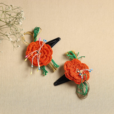  Handmade Crochet Tik-Tak Hair Clip (set of 2) 10 