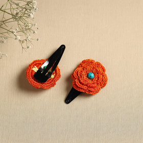  Handmade Crochet Tik-Tak Hair Clip (set of 2) 19 