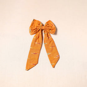 Orange - handmade fabric bow hair clip 22 - handcrafted
