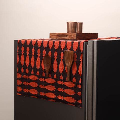 Handmade fridge top cover with multiple pockets 100