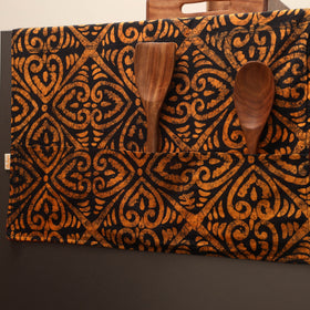 Handmade fridge top cover with multiple pockets 13