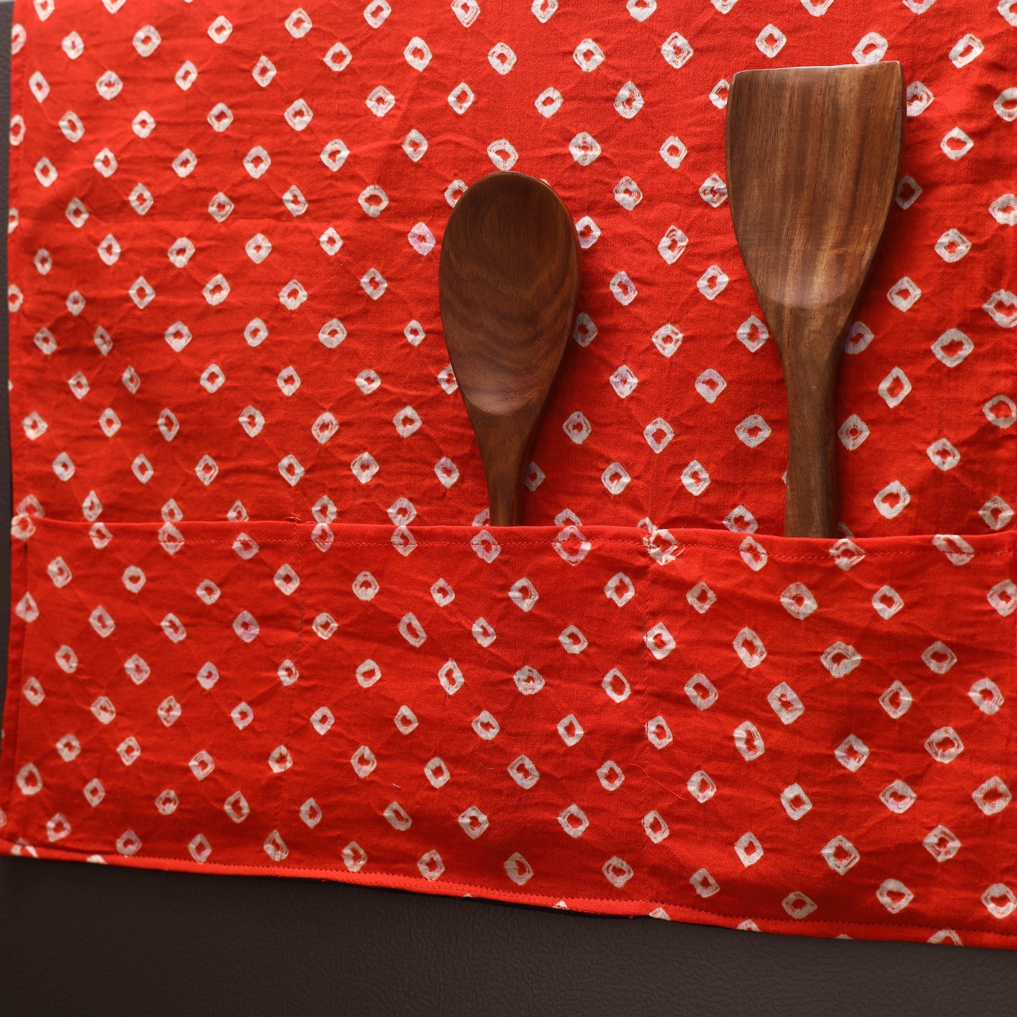 Handmade fridge top cover with multiple pockets 78