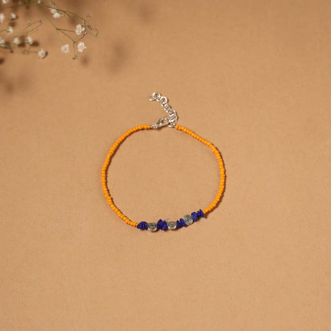 Handmade gs bead work anklet 03 - handcrafted