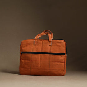  Orange Handmade Quilted Cotton Laptop Bag (13 x 16 in)
