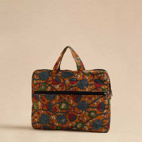 Orange Handmade Quilted Cotton Laptop Bag