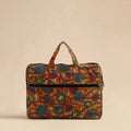  Orange Handmade Quilted Cotton Laptop Bag