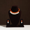 Buy Handmade Thread Braided Shell Necklace Set