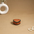Orange - handpainted paper mache multipurpose box 18