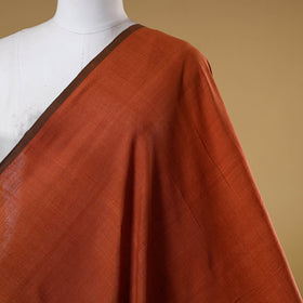 Orange - handspun handloom natural dyed cotton kora plain