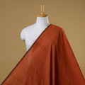 Orange - handspun handloom natural dyed cotton kora plain