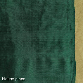 Orange - handspun handloom silk pochampally ikat saree 02