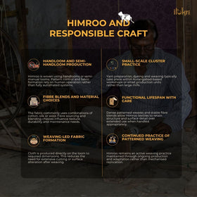 Orange - himroo handloom jacquard mercerized cotton double