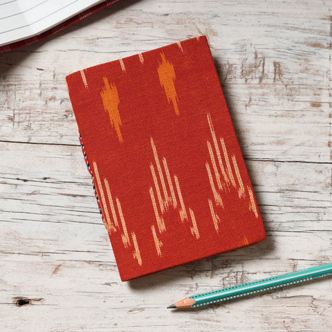  Ikat Fabric Cover Handmade Paper Notebook Online at iTokri.com