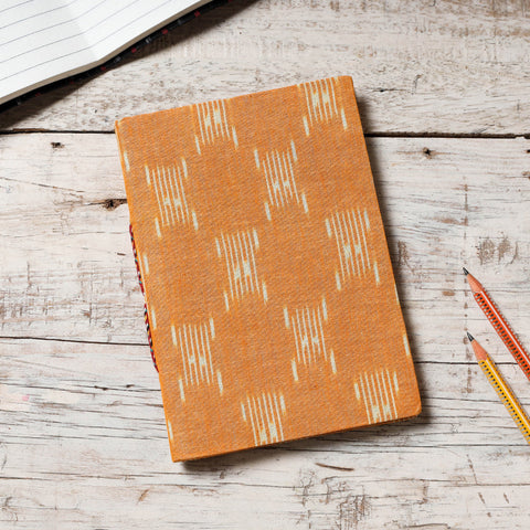  Ikat Fabric Cover Handmade Paper Notebook 