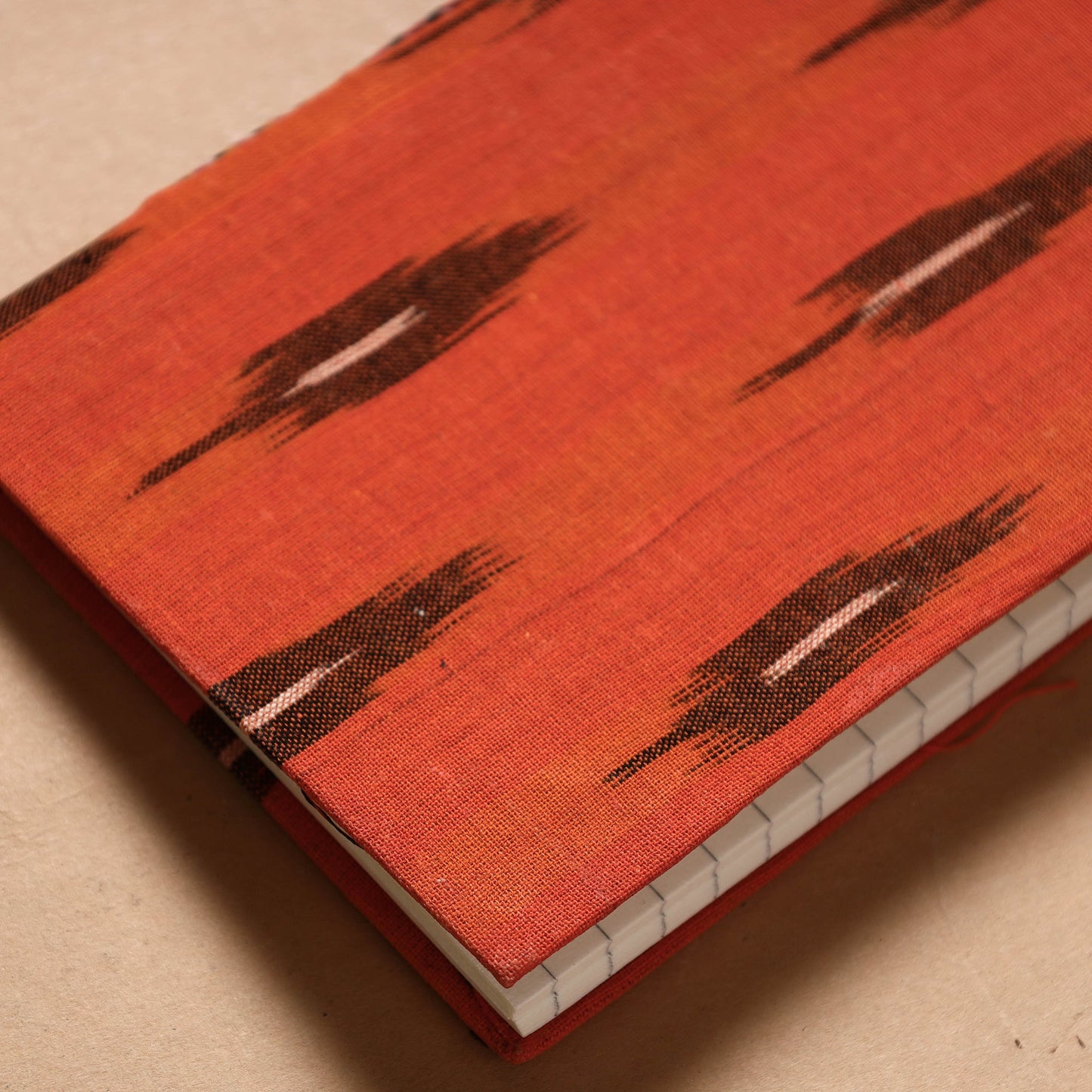  Ikat Fabric Cover Handmade Paper Notebook 