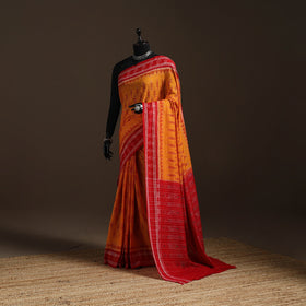 Ikat handloom cotton sambalpuri saree 05 - handcrafted