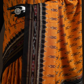 Ikat handloom cotton sambalpuri saree 14 - handcrafted