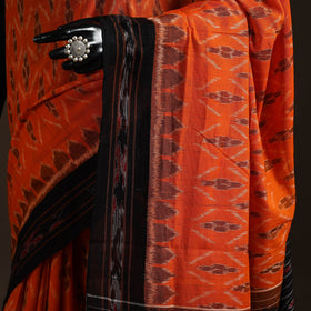 Ikat handloom cotton sambalpuri saree 16 - handcrafted