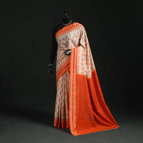 Ikat handloom cotton sambalpuri saree 48 - handcrafted
