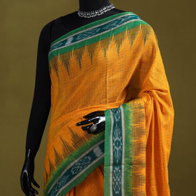 Ikat handloom pure cotton sambalpuri saree 03 - handcrafted