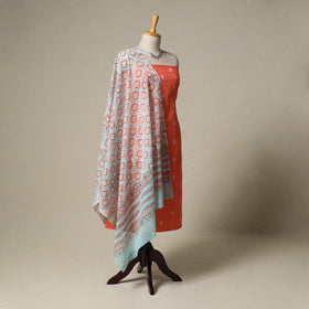 Jacquard cotton 2pc unstitched dress material