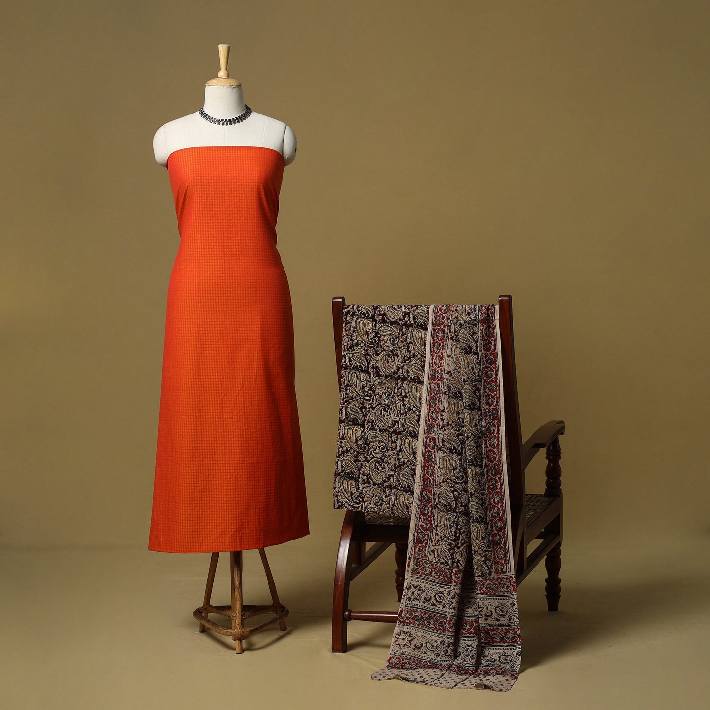 Jacquard cotton 3pc unstitched dress material 160