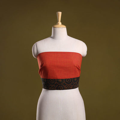 Jacquard cotton blouse piece 47 - handcrafted