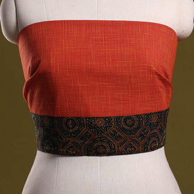 Jacquard cotton blouse piece 47 - handcrafted