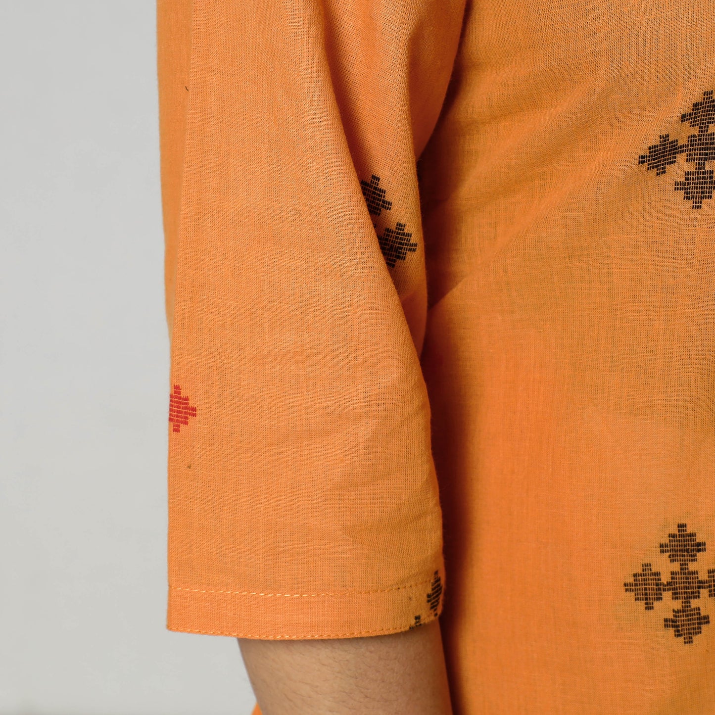Buy Jacquard Cotton Long Kurta for Women