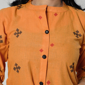 Buy Jacquard Cotton Long Kurta for Women