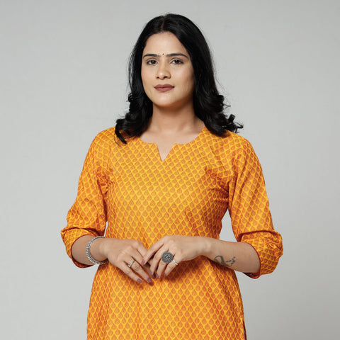  Jacquard Cotton Long Kurta for Women